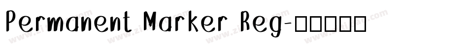 Permanent Marker Reg字体转换